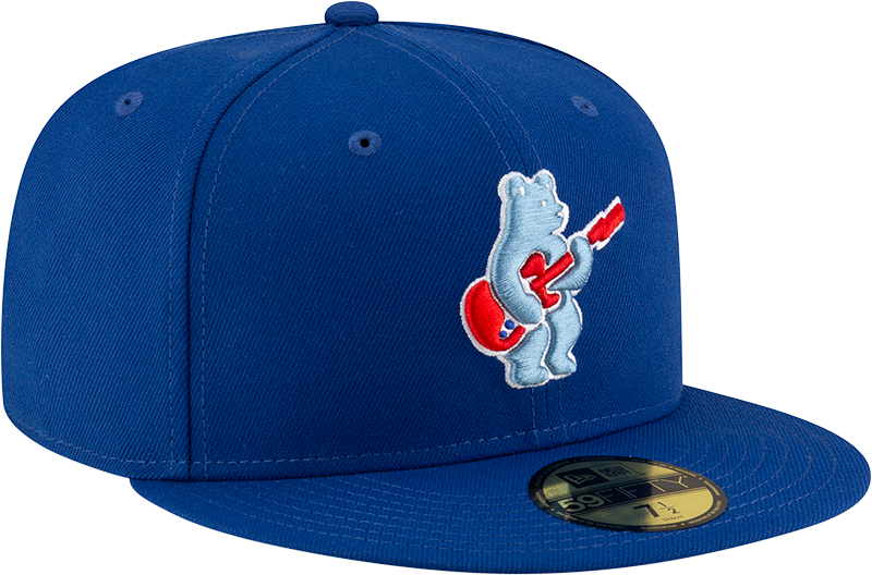 Men s Chicago Cubs New Era Royal Alternate Guitar Bear BP 59FIFTY Fitted Hat Official Team Hat Sports Fan Cap Official NFL Team Hat Football Fan Cap