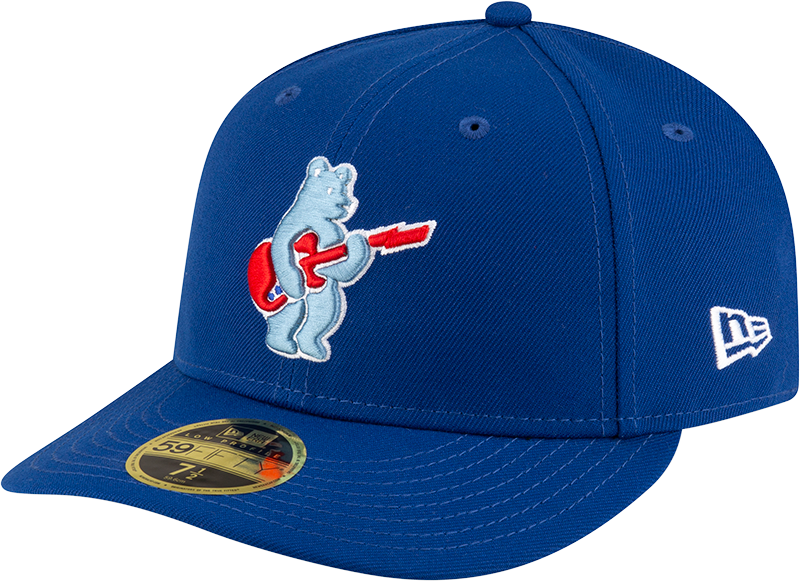 Men s Chicago Cubs New Era Royal Alternate Low Profile Guitar Bear BP 59FIFTY Fitted Hat Official Team Hat Sports Fan Cap Official NFL Team Hat