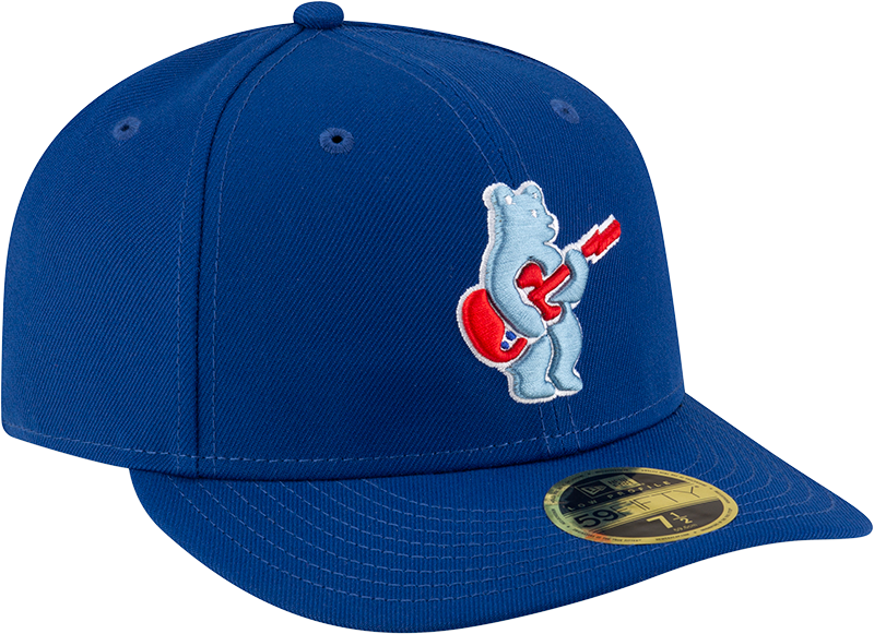 Men s Chicago Cubs New Era Royal Alternate Low Profile Guitar Bear BP 59FIFTY Fitted Hat Official Team Hat Sports Fan Cap Official NFL Team Hat