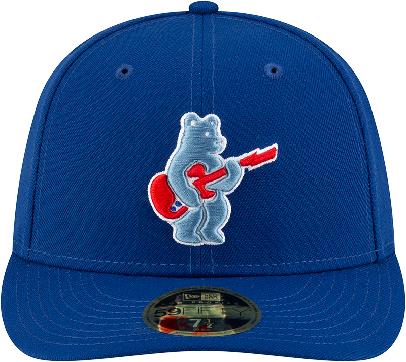 Men s Chicago Cubs New Era Royal Alternate Low Profile Guitar Bear BP 59FIFTY Fitted Hat Official Team Hat Sports Fan Cap Official NFL Team Hat