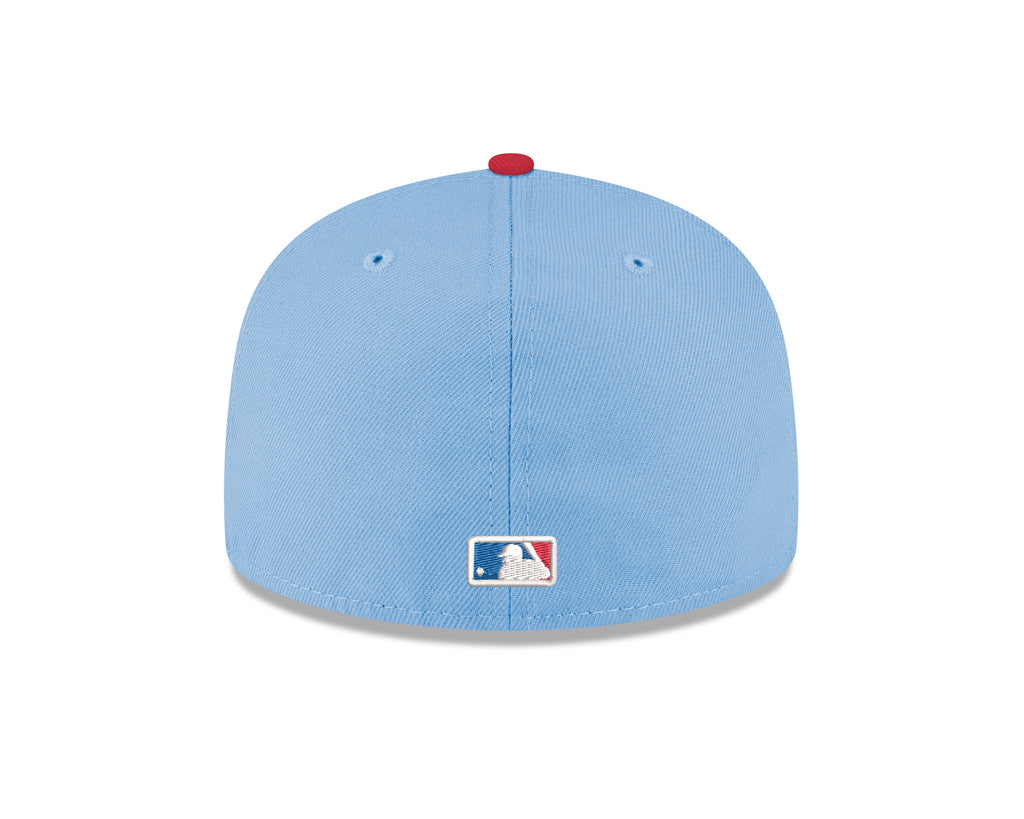 Men s Chicago Cubs New Era Chrome Sky Blue Guitar Bear Alternate 59FIFTY Fitted Hat Official Team Hat Sports Fan Cap Official NFL Team Hat Football