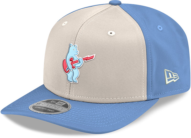 Chicago Cubs New Era Guitar Bear Sweet Home Chicago Alternate 2 Sky Blue 9SEVENTY Trucker Hat Official Team Hat Sports Fan Cap Official NFL Team Hat