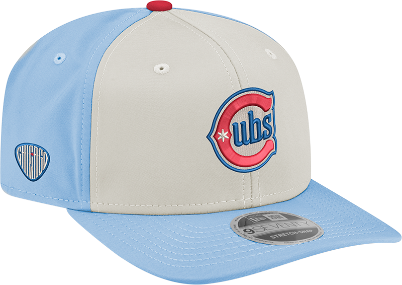 Chicago Cubs New Era Alternate 2 Chrome Sky Blue 9SEVENTY Hat Official Team Hat Sports Fan Cap Official NFL Team Hat Football Fan Cap