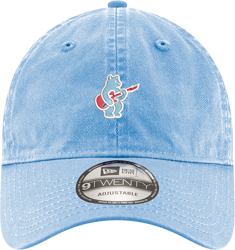 Chicago Cubs New Era Sky Blue Alternate Guitar Bear 9TWENTY Adjustable Hat Official Team Hat Sports Fan Cap Official NFL Team Hat Football Fan Cap