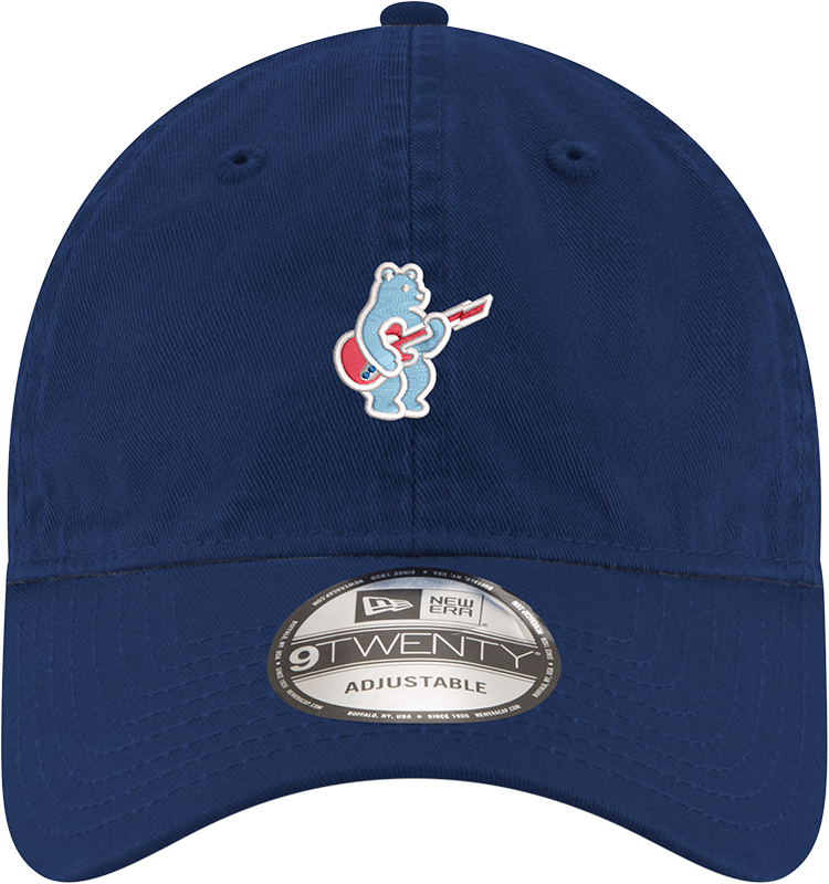 Chicago Cubs New Era Navy Blue Alternate Guitar Bear 9TWENTY Adjustable Hat Official Team Hat Sports Fan Cap Official NFL Team Hat Football Fan Cap