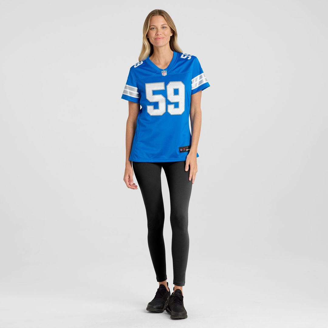 Giovanni Manu Detroit Lions Nike Women's Team Game Jersey -  Blue