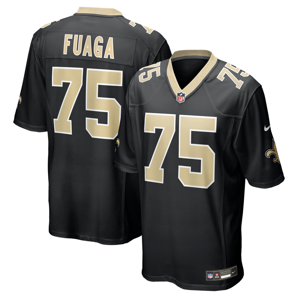 Taliese Fuaga New Orleans Saints Nike  Game Jersey -  Black