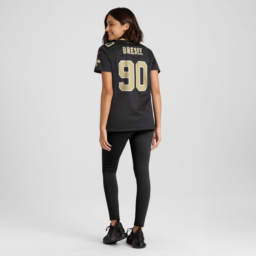 Bryan Bresee New Orleans Saints Nike Women's  Game Jersey -  Black