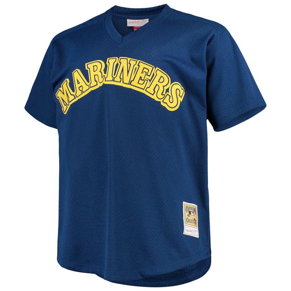 Men s Seattle Mariners Ken Griffey Jr 1991 Mitchell And Ness Royal Blue Cooperstown Collection Mesh Batting Practice Jersey Official Team Jersey