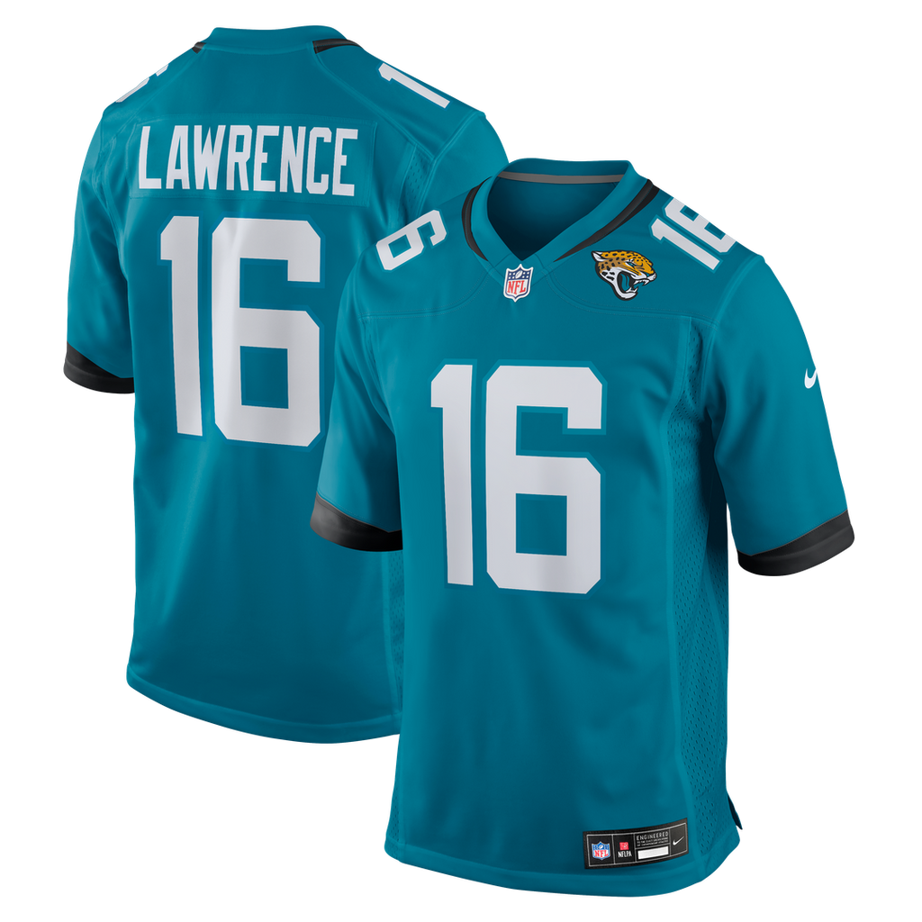 Trevor Lawrence Jacksonville Jaguars Nike Home Game Jersey - Teal