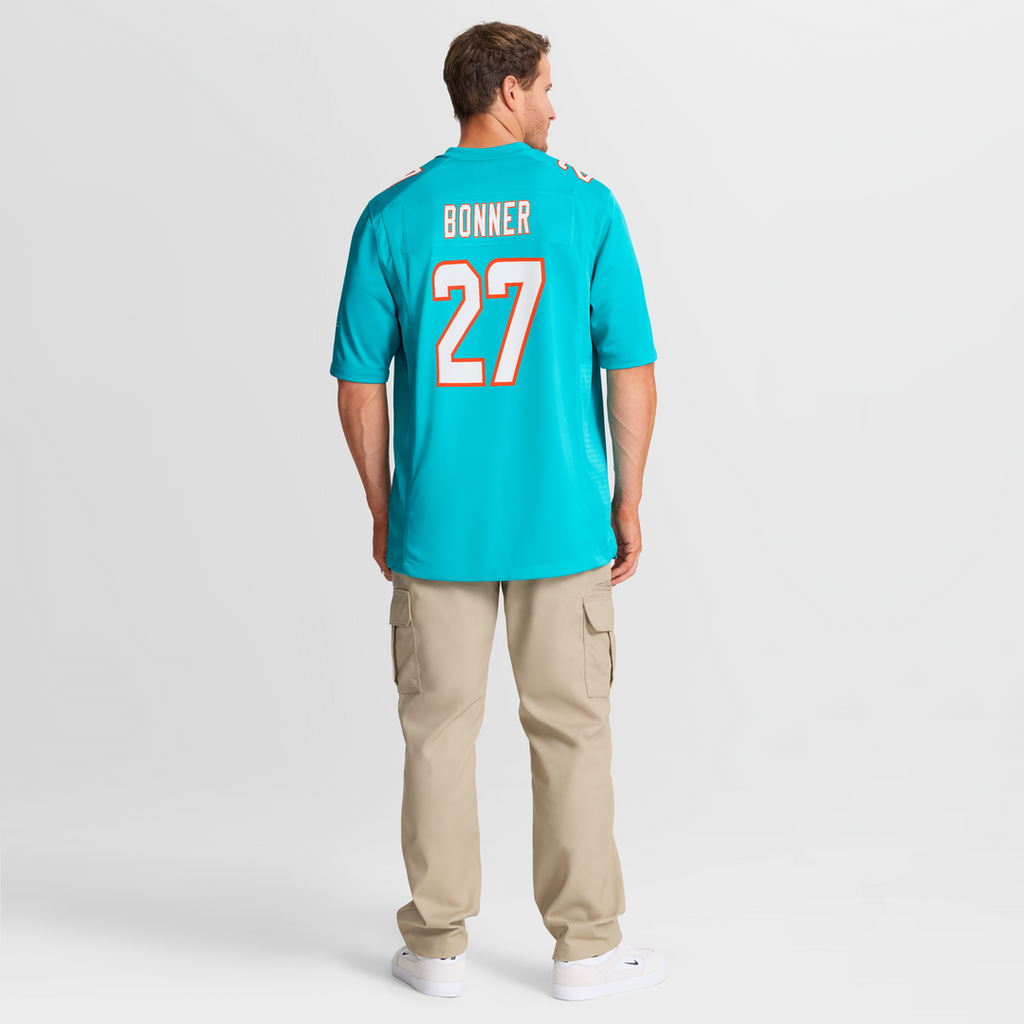 Ethan Bonner Miami Dolphins Nike  Game Jersey -  Aqua
