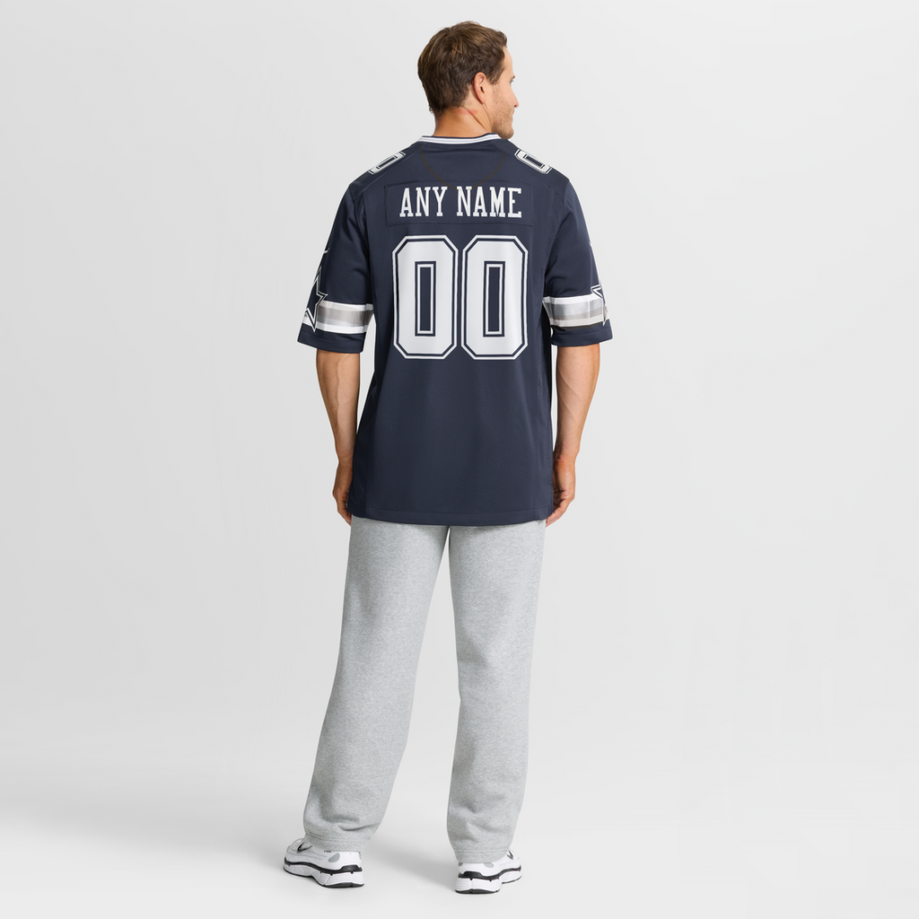 Dallas Cowboys Nike Custom Game Jersey - Navy
