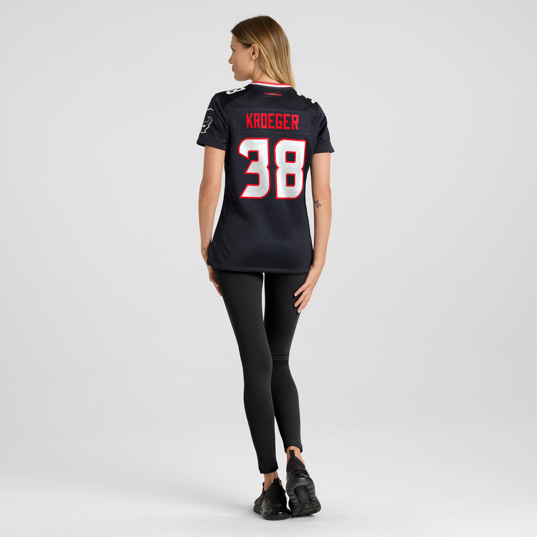 Kai Kroeger Houston Texans Nike Women's Team Game Jersey -  Navy