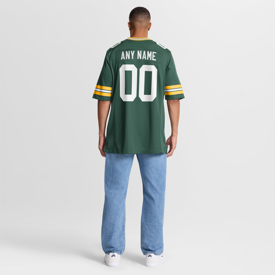 Green Bay Packers Nike Custom Game Jersey - Green