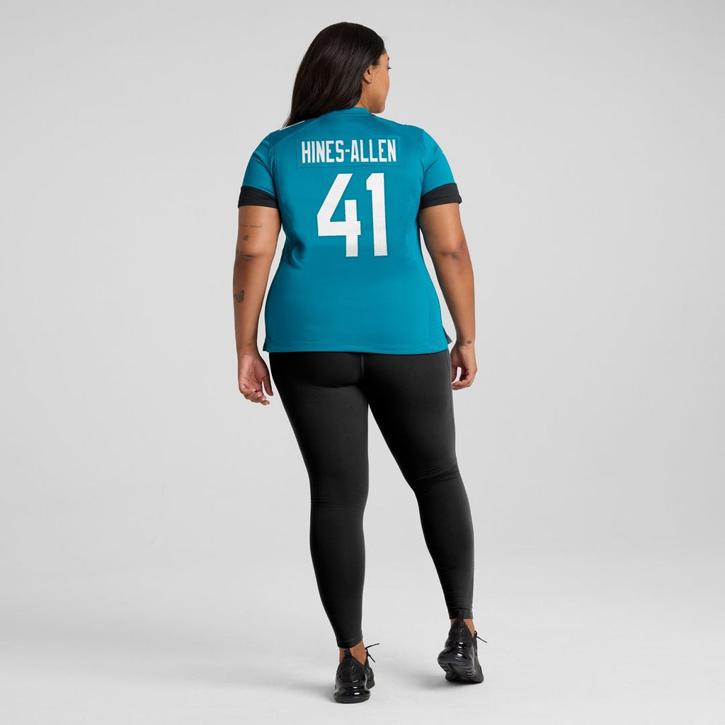Josh Hines-Allen Jacksonville Jaguars Nike Women's Player Game Jersey - Teal