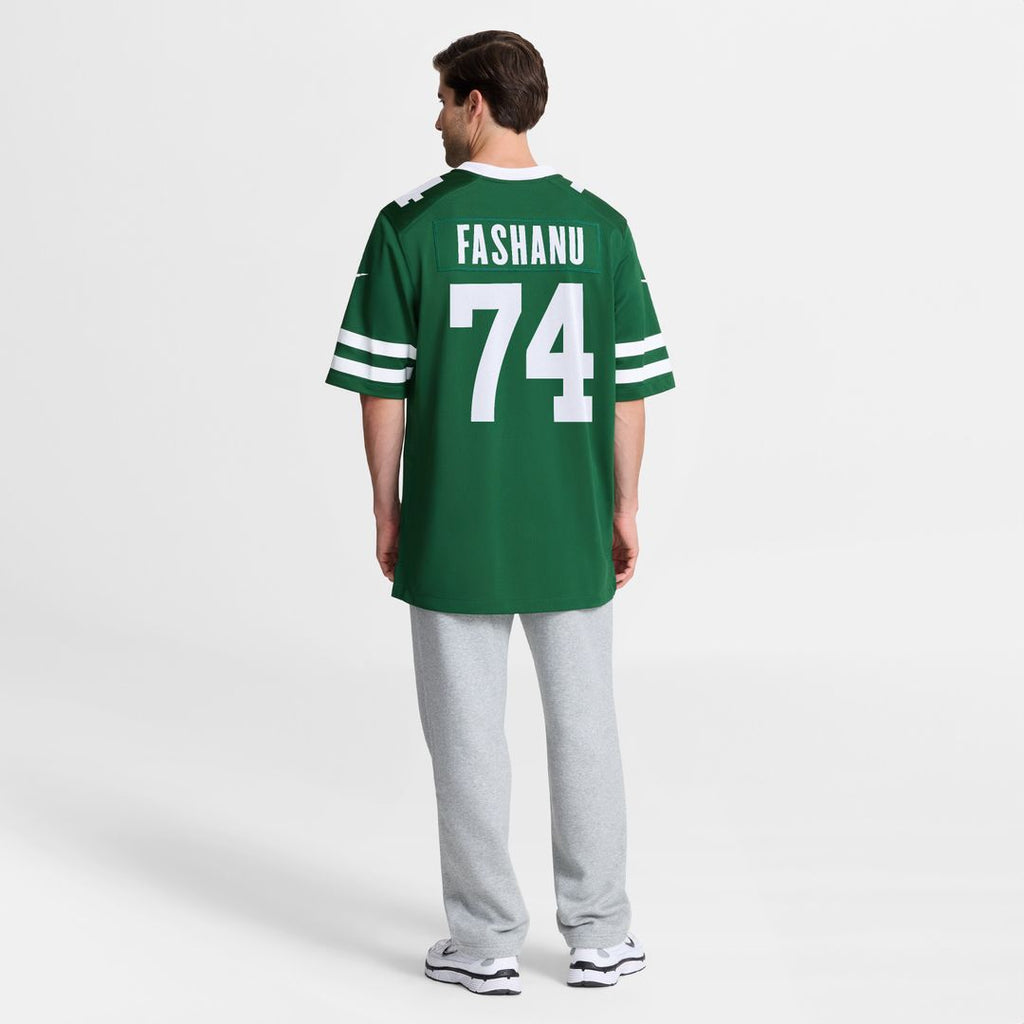 Olu Fashanu New York Jets Nike  Player Game Jersey - Gotham Green