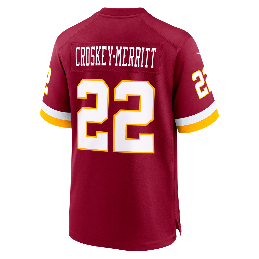 Jacory Croskey-Merritt Washington Commanders Nike Game Super Bowl Era Jersey - White