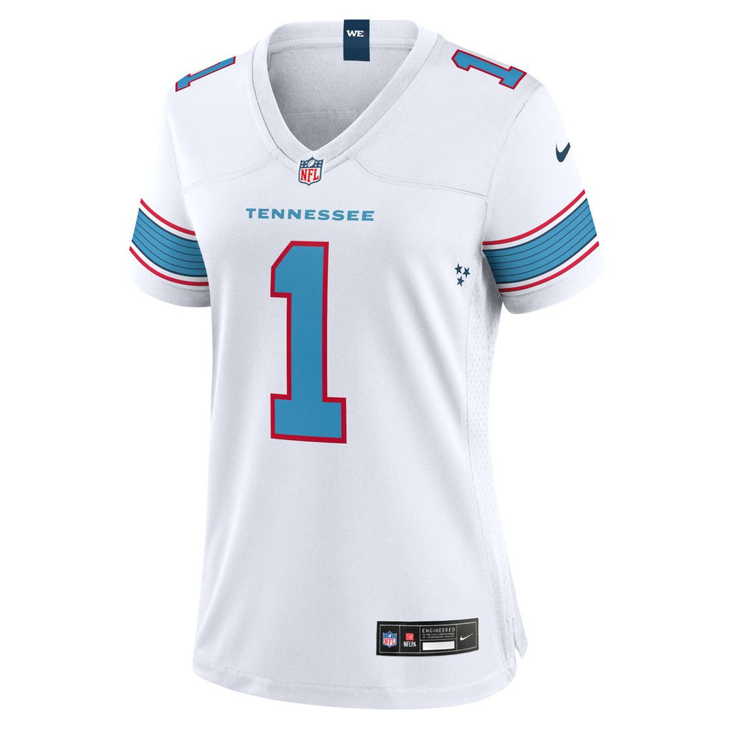 Cameron Ward Tennessee Titans Nike Women's Game Jersey - Light Blue