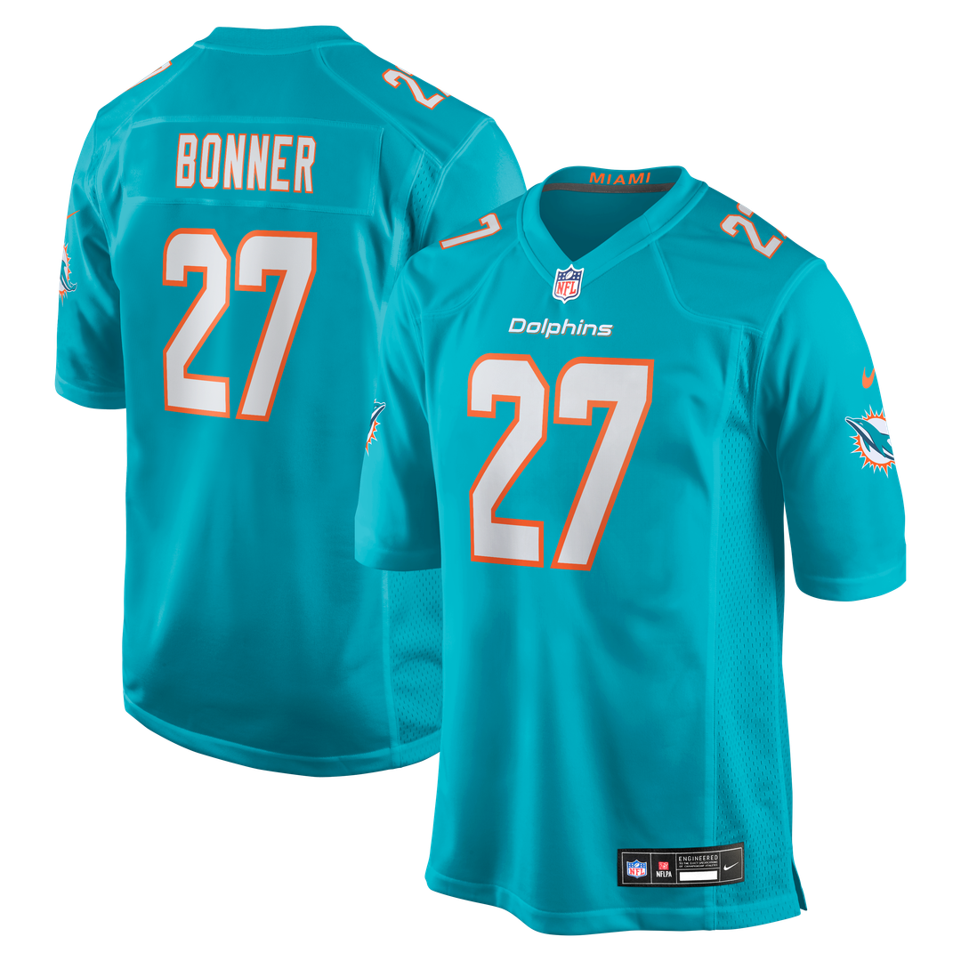Ethan Bonner Miami Dolphins Nike  Game Jersey -  Aqua