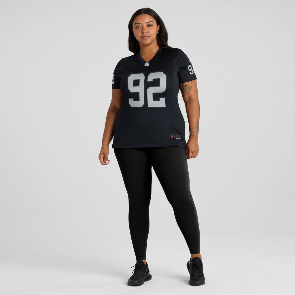 JJ Pegues Las Vegas Raiders Nike Women's Team Game Jersey -  Black