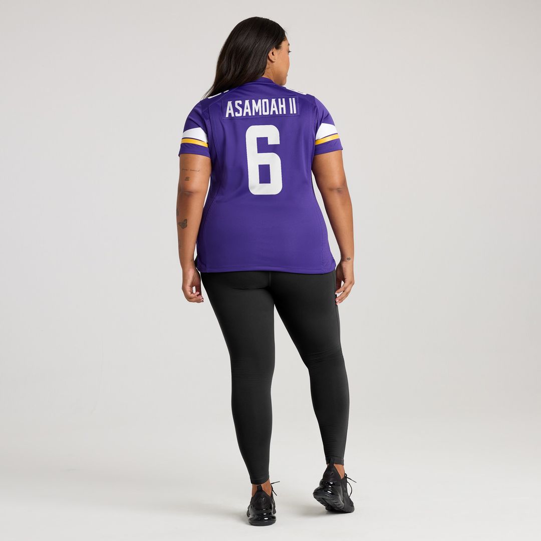 Brian Asamoah II Minnesota Vikings Nike Women's  Game Jersey -  Purple