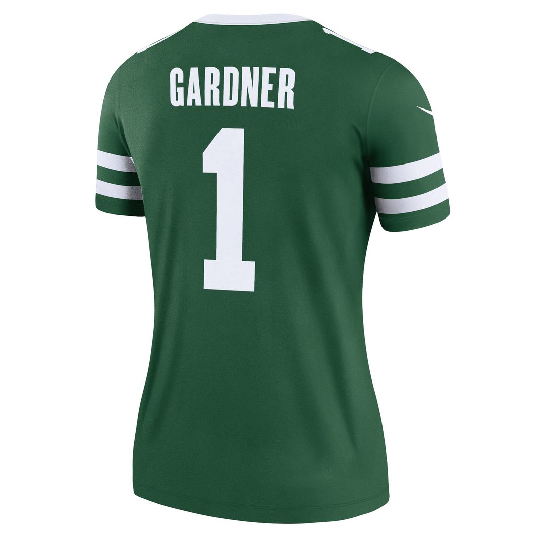 Ahmad Sauce Gardner New York Jets Nike Women's Alternate Legend Player Performance Top - Legacy Black