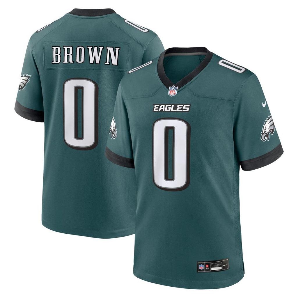 Marquise Brown Philadelphia Eagles Nike Team Game Jersey -  Midnight Green