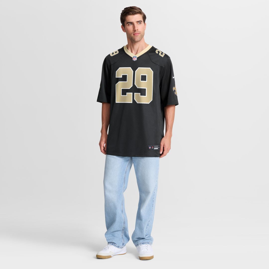 Quincy Riley New Orleans Saints Nike Team Game Jersey -  Black