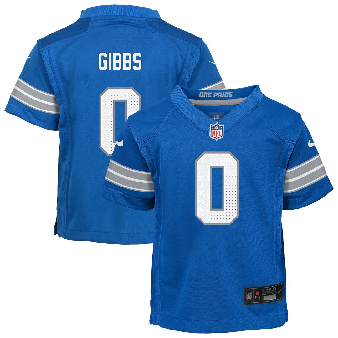 Jahmyr Gibbs Detroit Lions Nike Toddler Alternate Game Jersey - Black