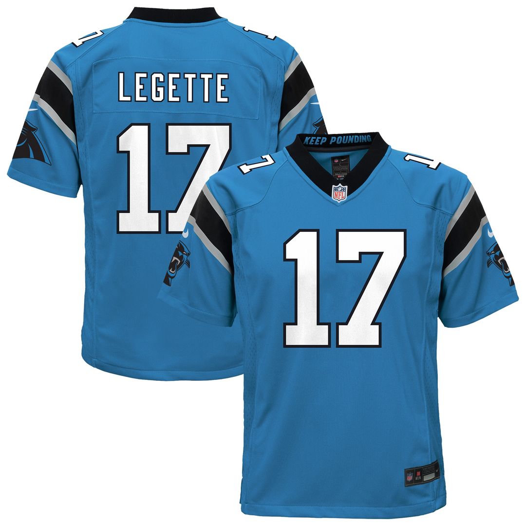 Xavier Legette Carolina Panthers Nike Youth Team Game Jersey - Black