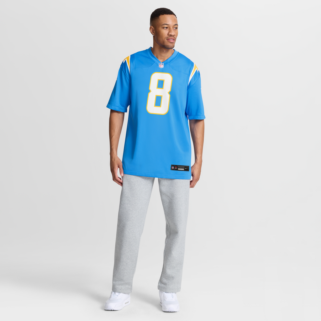 Omarion Hampton Los Angeles Chargers Nike Game Player Jersey - Powder Blue