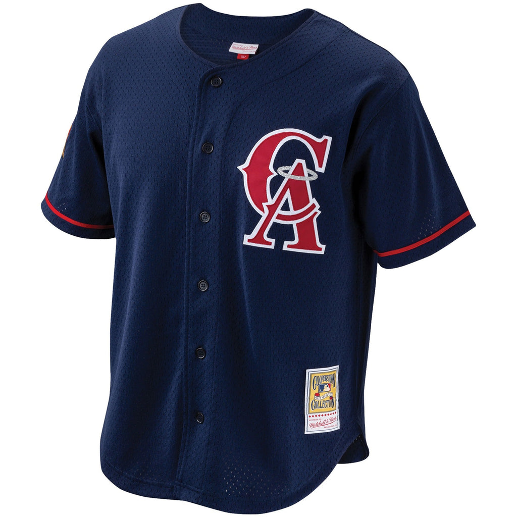Men s Bo Jackson California Angels Mitchell And Ness Cooperstown Collection Authentic Batting Practice Jersey - Navy Official Team Jersey Sports Fan
