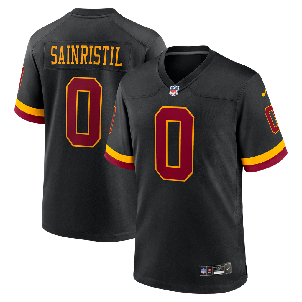 Mike Sainristil Washington Commanders Nike Hail Raiser Alternate Game Jersey - Black