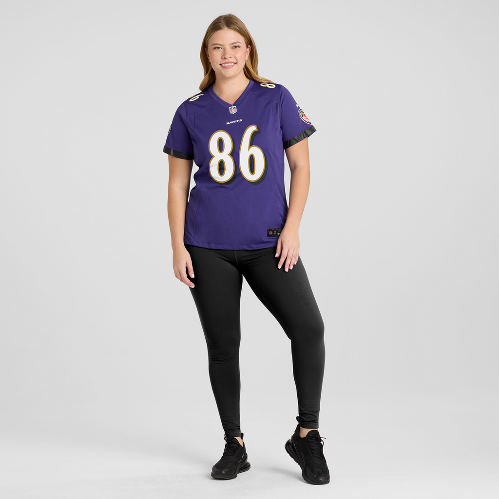 Cornelius Johnson Baltimore Ravens Nike Women's Team Game Jersey -  Purple