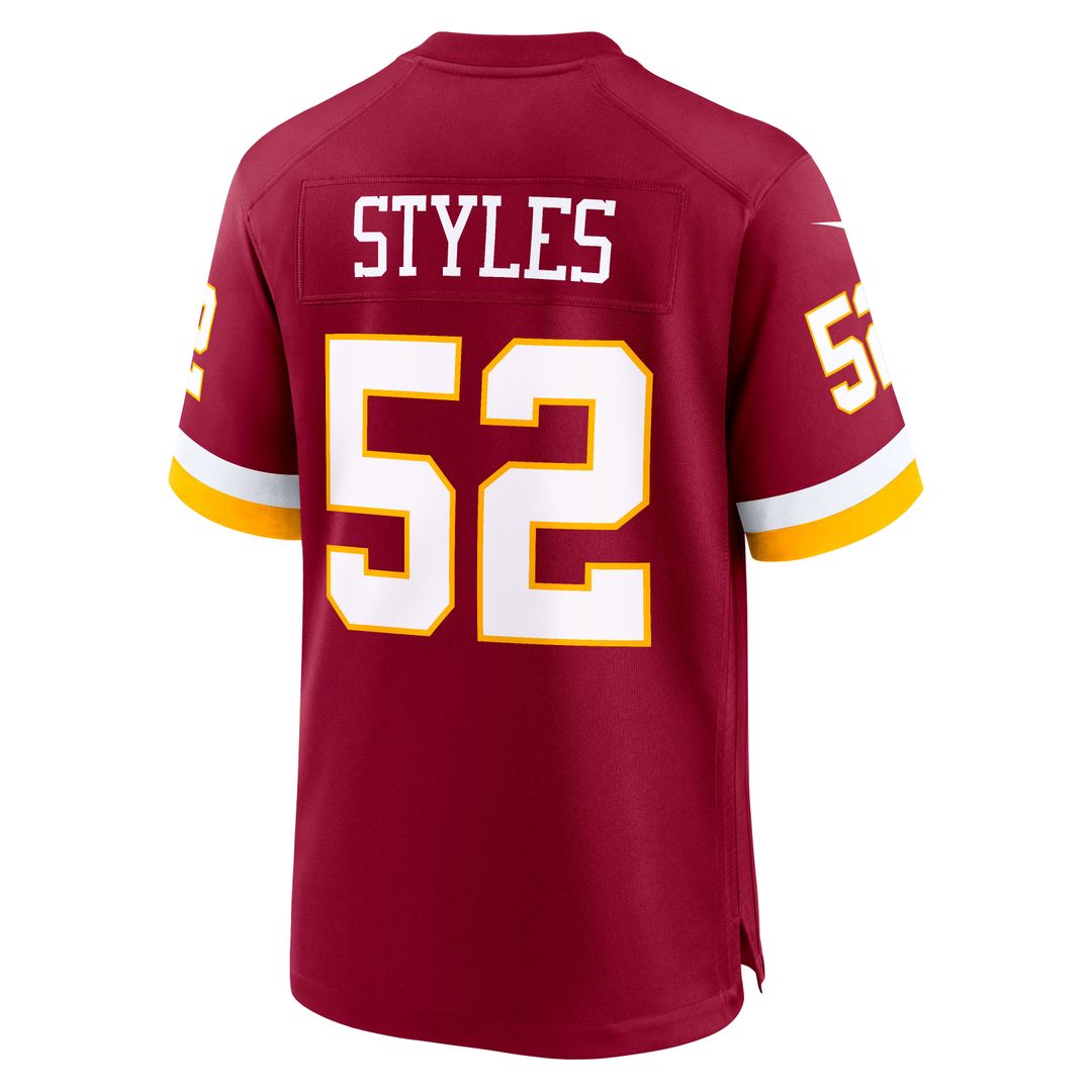 Sonny Styles Washington Commanders Nike Game Player Jersey - Black