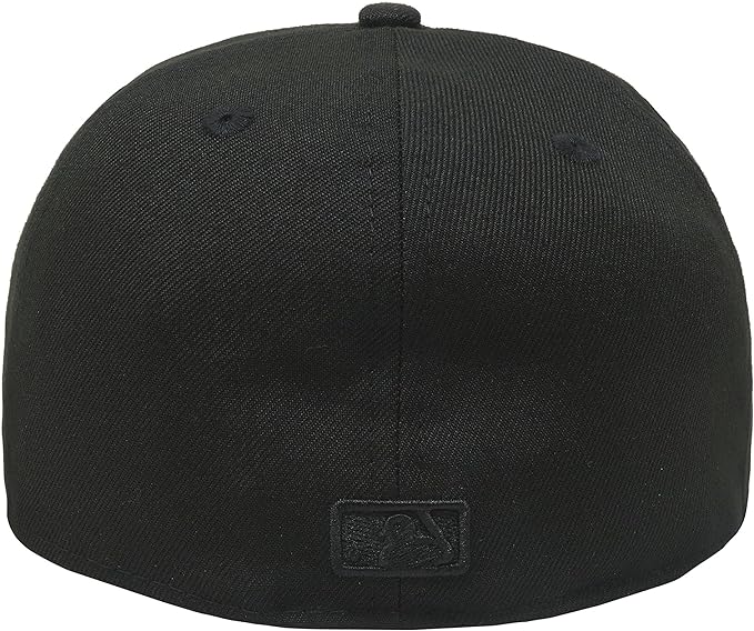 Men s Philadelphia Phillies Tonal Black On Black 59FIFTY Fitted Hat Official Team Hat Sports Fan Cap Official NFL Team Hat Football Fan Cap