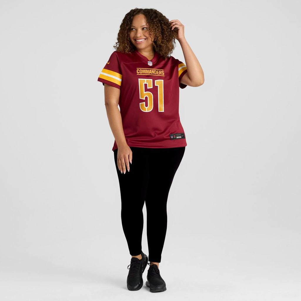 Ale Kaho Washington Commanders Nike Women's Team Game Jersey -  Burgundy