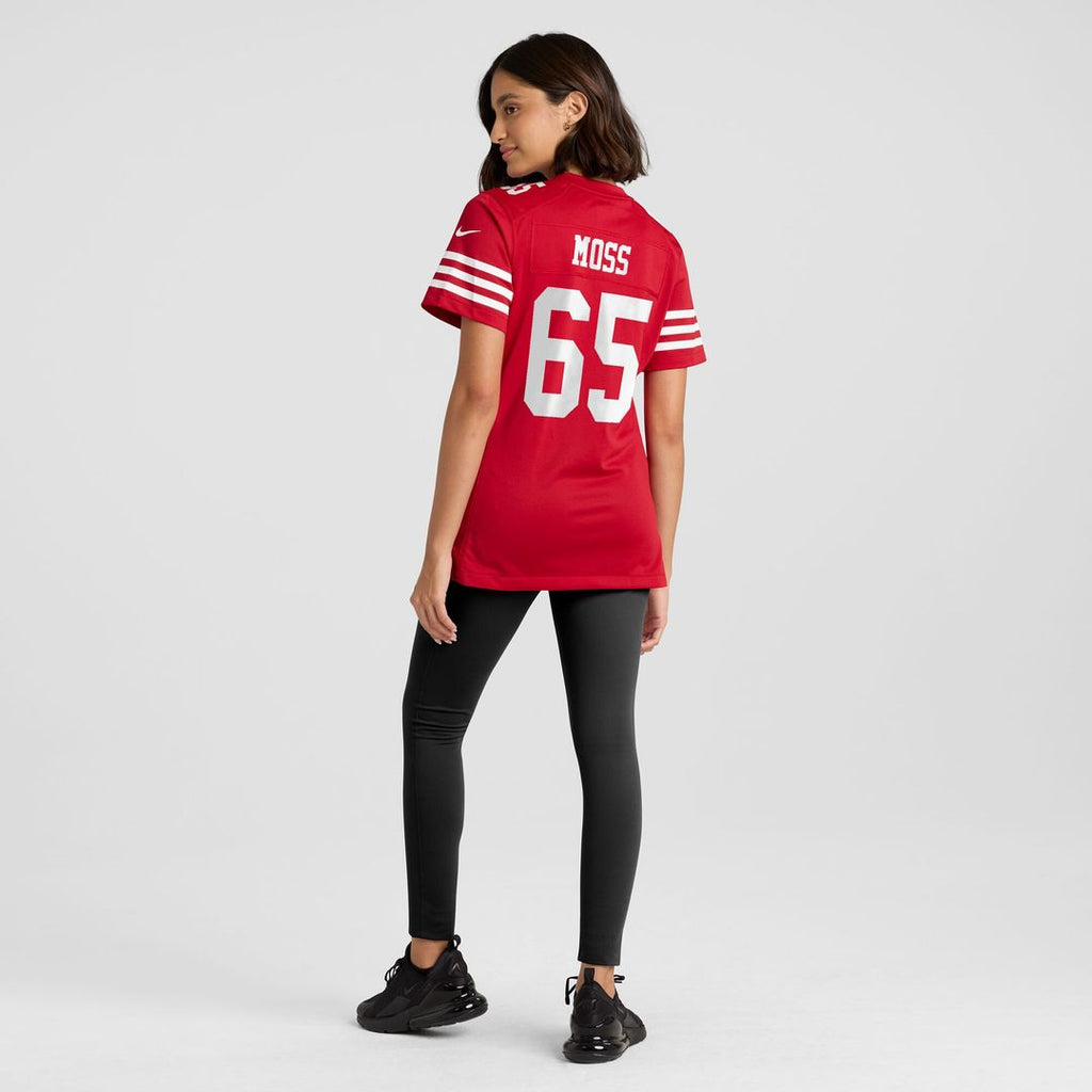 Drew Moss San Francisco 49ers Nike Women's Team Game Jersey -  Scarlet