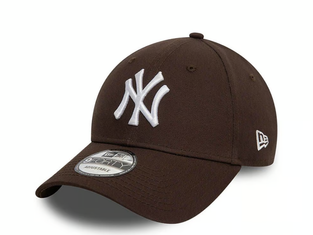 New York Yankees MLB League Essential 9FORTY Strapback Brown Official Team Hat Sports Fan Cap Official NFL Team Hat Football Fan Cap