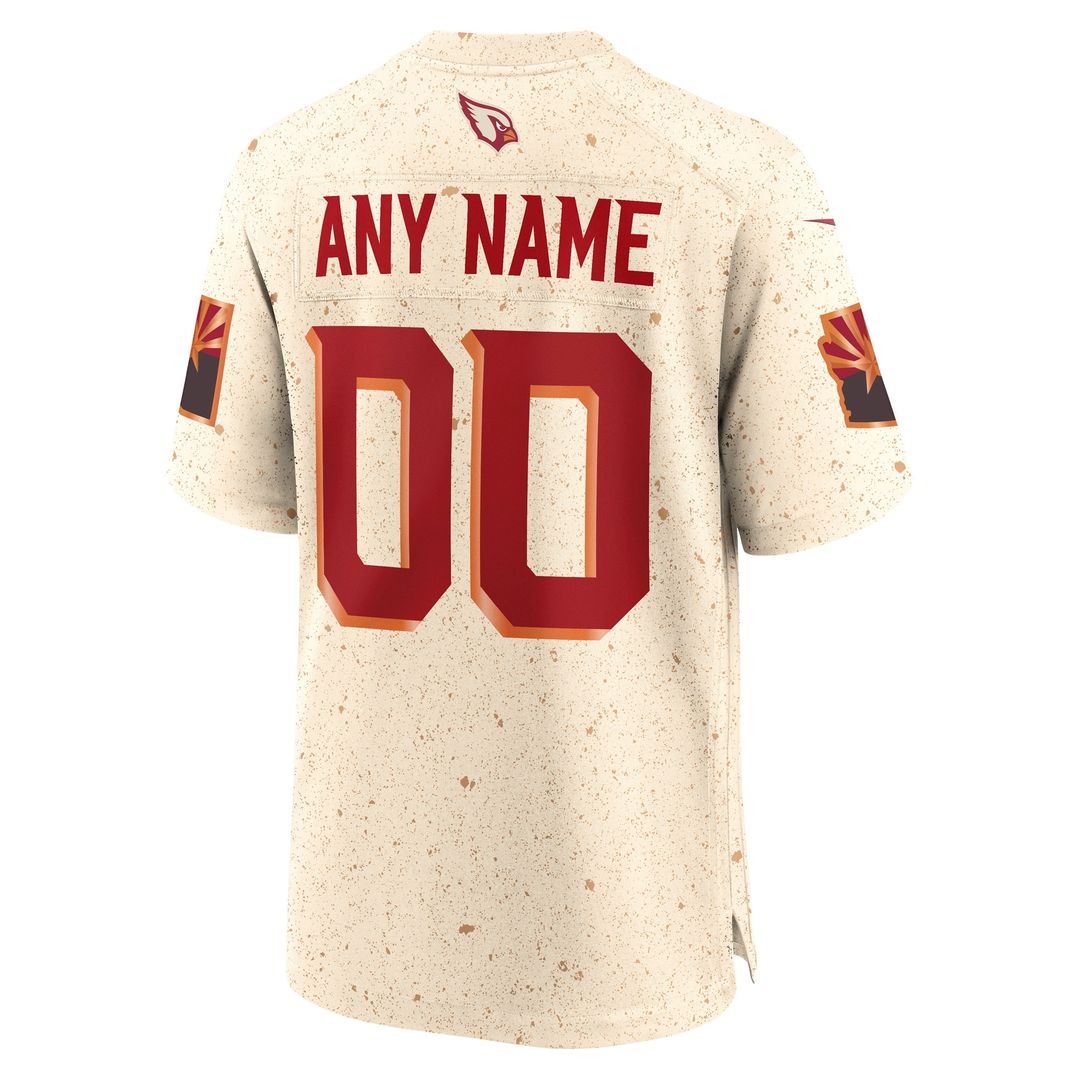 Arizona Cardinals Nike 2025 Rivalries Collection Custom Game Jersey - Natural