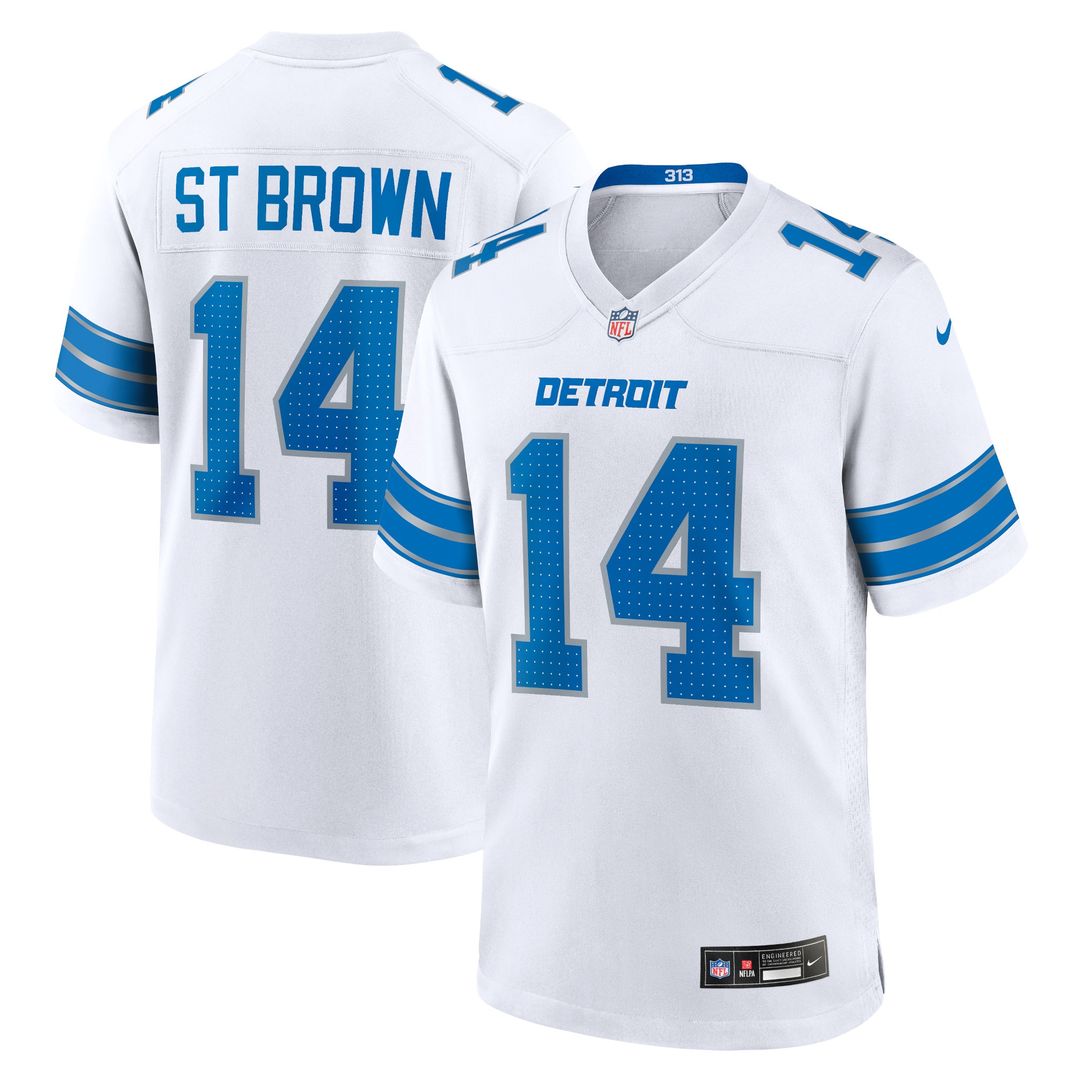 Amon-Ra St. Brown Detroit Lions Nike Game Jersey - Blue