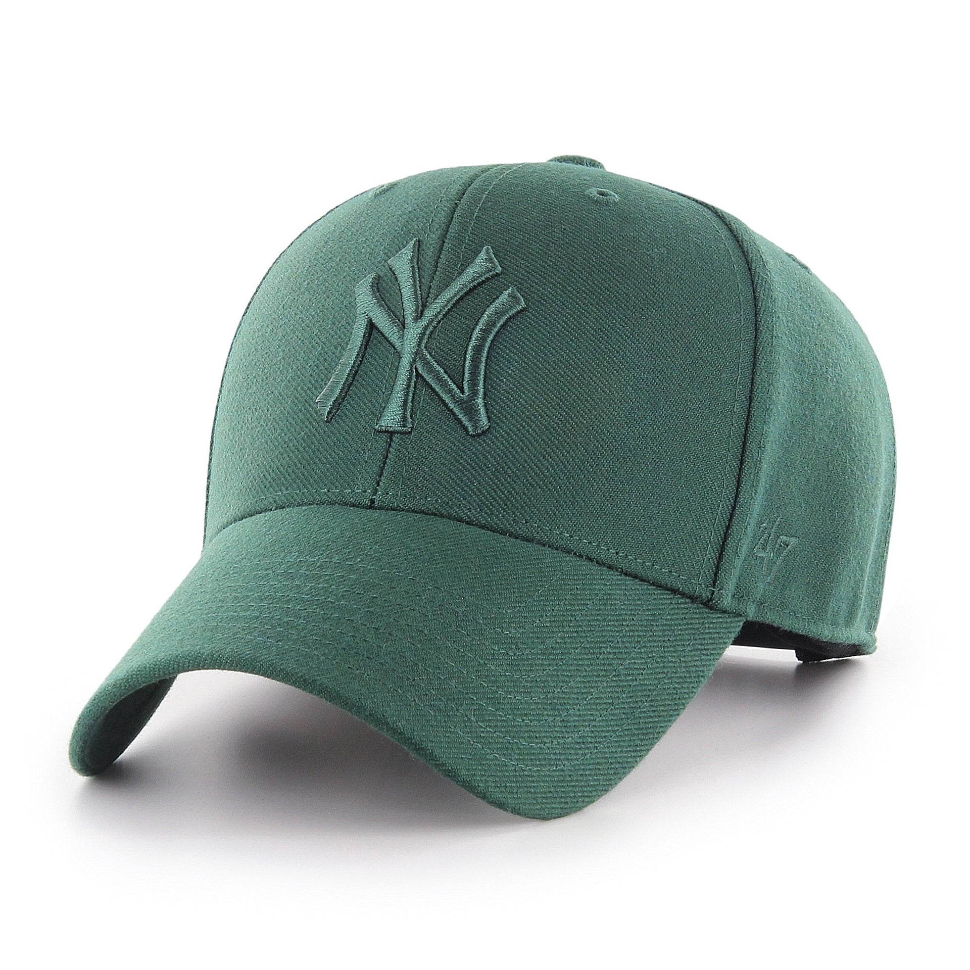 New York Yankees MLB Snapback 47 MVP Green Green Official Team Hat Sports Fan Cap Official NFL Team Hat Football Fan Cap