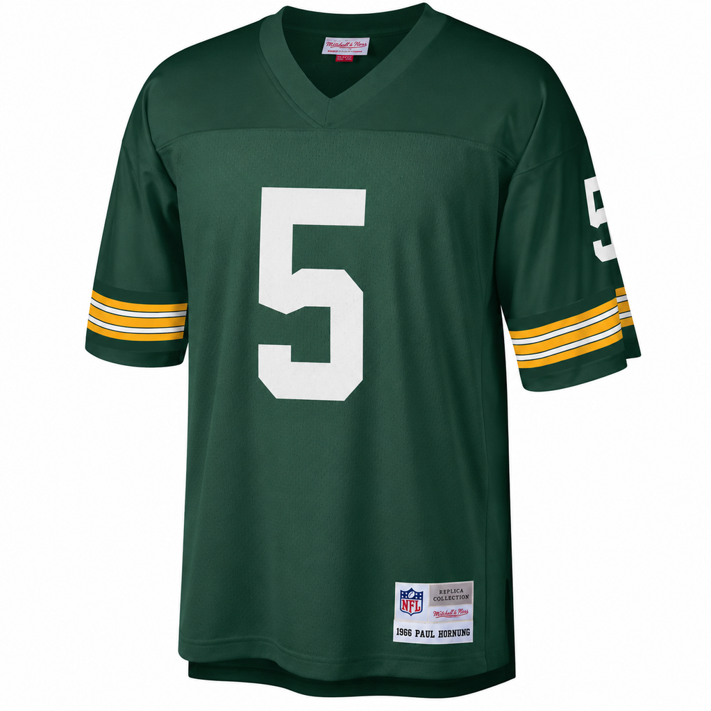 Men's Green Bay Packers Paul Hornung Mitchell & Ness Green Retired Player Legacy Replica Jersey