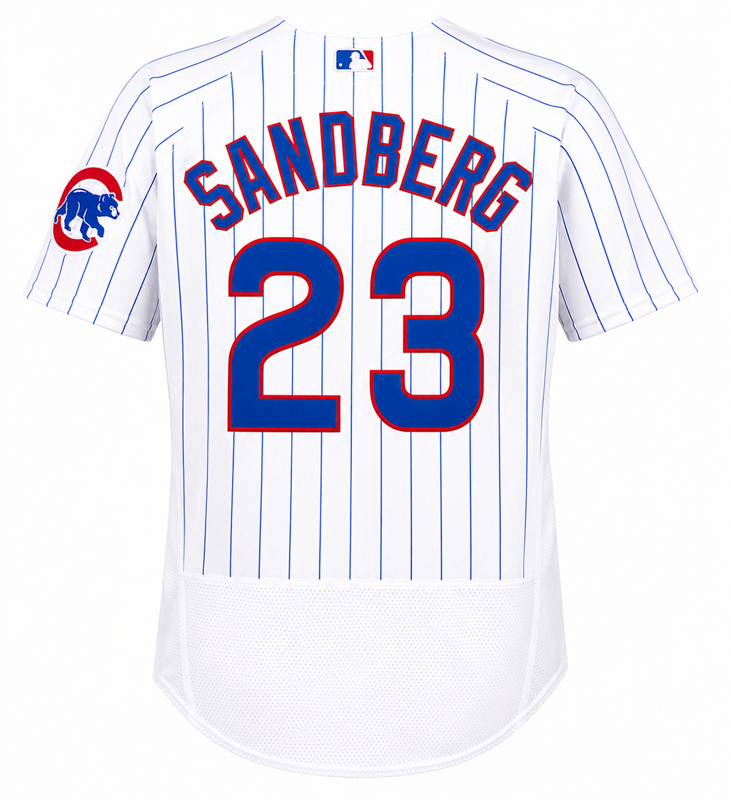 Men s Chicago Cubs Ryne Sandberg Nike White Home Authentic Player Jersey Official Team Jersey Sports Fan Apparel Official NFL Team Jersey Football