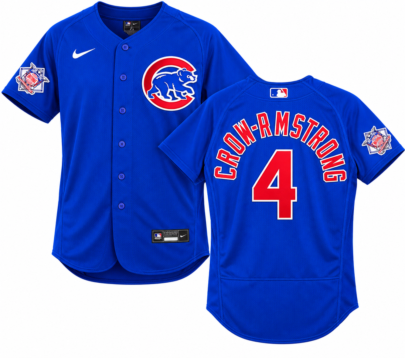 Men s Chicago Cubs Pete Crow-Armstrong Nike Alternate Royal Blue Authentic Player Jersey Official Team Jersey Sports Fan Apparel Official NFL Team