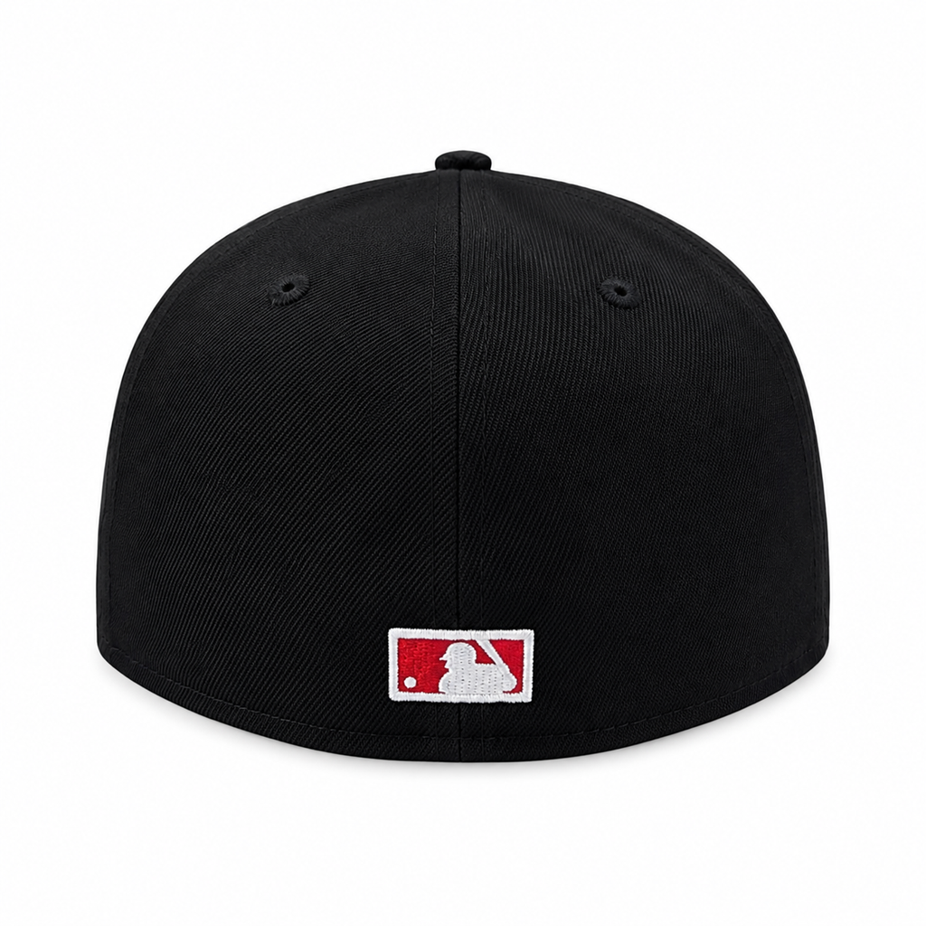 Chicago White Sox 1959 New Era Cooperstown Classics Black 59FIFTY Fitted Hat Official Team Hat Sports Fan Cap Official NFL Team Hat Football Fan Cap