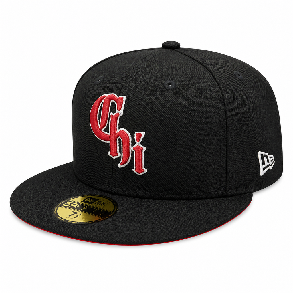 Chicago White Sox New Era City Connect Red Black 59FIFTY Fitted Hat Official Team Hat Sports Fan Cap Official NFL Team Hat Football Fan Cap