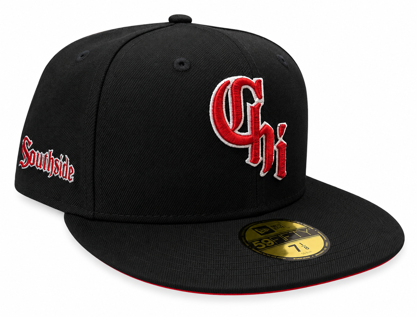 Chicago White Sox New Era City Connect Red Black 59FIFTY Fitted Hat Official Team Hat Sports Fan Cap Official NFL Team Hat Football Fan Cap