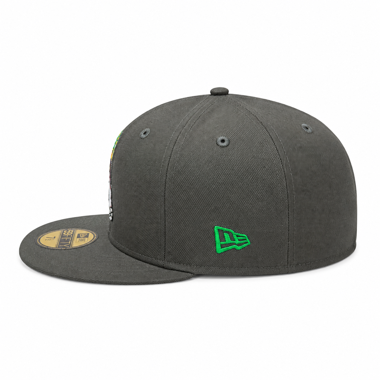 Chicago White Sox Southpaw New Era Black 59FIFTY Fitted Hat Official Team Hat Sports Fan Cap Official NFL Team Hat Football Fan Cap