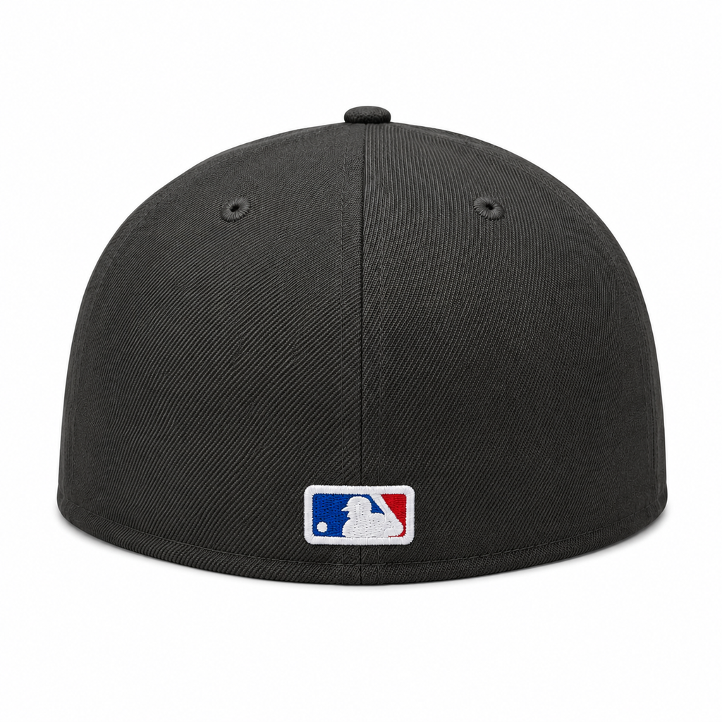 Chicago White Sox Southpaw New Era Black 59FIFTY Fitted Hat Official Team Hat Sports Fan Cap Official NFL Team Hat Football Fan Cap